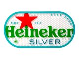 Heineken – Barmat Silver (23cm x 16.5cm) – 4 stuks