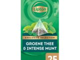 Lipton – Exclusive Selection Groene thee & Intense munt – 25 zakjes