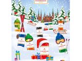 Niederegger – Adventskalender Winterklassieker "Merry Christmas" – 300g