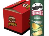 Pringles – Cheese & Onion – 9x 165g